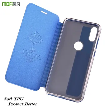 MOFi Originalus Flip Case for Xiaomi A2 TPU Padengti Xiomi Mi A2 PU Odos xiaomi 6X Silikono TPU Knygos Conque Būsto 