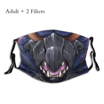 Monster Hunter Felyne Palico Žaidimas Audiniu Kaukės Nargacuga Veido Kaukė, Burnos Gaubtas Su Filtrais Veido Apsaugos