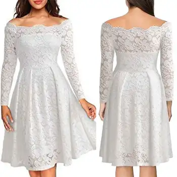 Moterų Suknelės Derliaus Rudenį, Ilgomis Rankovėmis Suknelę, Mados Atsitiktinis Kolegijos Vėjo Mėlyna Suknelė Elegantiškas Lady Suknelė 2019 Nauja Suknelė