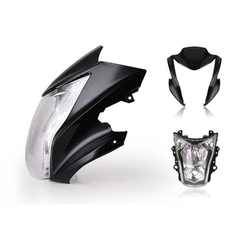 Motociklo Plastiko Automatinis Priekinių Žibintų Lauktuvės Likti Laikiklis Apsaugos atsarginės Dalys, variklio Apdanga Už Kawasaki ER6N 2012-2016