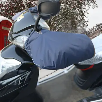 Motociklo Vertus Rankenos Pirštinės su šviesą Atspindinčios Juostelės Vėjo Žiemą Tirštėti Šilčiau Motociklas/Motoroleris Rankenos Danga Ausines
