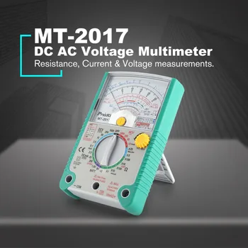 MT-2017 MT-2018 Multimetras Analoginis Saugos Standartas Ohm Bandymo Metrų DC AC Įtampos Srovės Varžos Multimetras