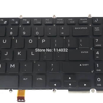 MUMS klaviatūra Dell Alienware M17 R1 M15 2019 JAV anglų juoda su apšvietimu be rėmelio 0KN4-0D1UI12 948-E8MJ naujas originalus