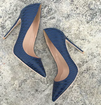 Mėlyna 12cm aukšto kulno stiletto seklių pažymėjo tne seksualus vieną batai šalies klubą moterų batai YG029 ROVICIYA