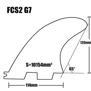 Naršyti Fin G5/G7 FCS2 Pelekai-Šviesiai Mėlyna/geltona/raudona FCS II Stiklo naujas dizainas