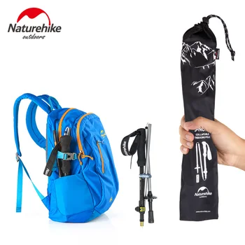 NatureHike 1 Vnt 5 Dalių, Anglies Pluošto Nešiojamų Ultralight Reguliuojamas Lazdos Kempingas Trekas Polių Vaikščiojimo Lazdą