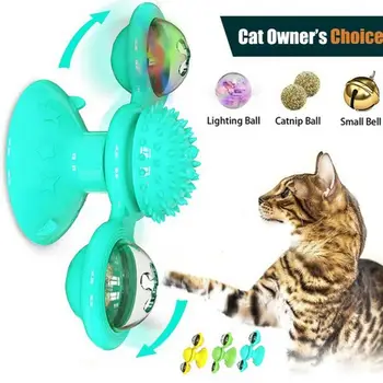 Nauja katė žaislas Ratas Dantį Interaktyvi katė žaislai interaktyvių su Katžolių Katė Braižymo Pakutenti Pet kamuolys, žaislai Katė Prekes