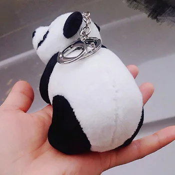 Nauja Siunta Moterų Pliušinis Gyvūnų Panda Formos Keychain Raktų Pakabukai, Žiedai Turėtojas Žavesio Maišelį Pakabukas Apdailos Ornamentu