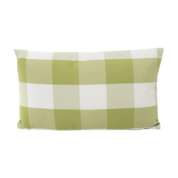 Nauja žalia skara dryžuotas namų sofos pagalvėlių apvalkalus 45*45cm be vidinio medvilnės funda cojin kvadratinės grotelės namų pagalvių užvalkalus X75
