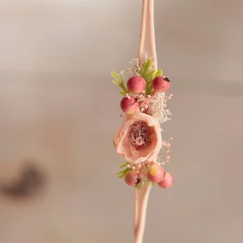 Naujagimio fotografijos rekvizitai atodangos gėlių šukuosena baby nuotrauka plaukų papuošalai lankelis fotografavimo baby girl kaspinai
