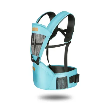 Naujagimis Baby Carrier, Kengūros Bamblys Diržas Wrap Nešiojamų Kūdikių Hipseat Minkštas Kvėpuojantis Reguliuojamas Klubo Sėdynės 0-36 Mėnesių