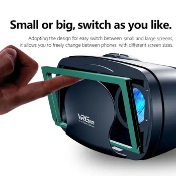 Naujas 3D VR Virtualios Realybės Akiniai Samrt Akinius Visą ekraną su Stereo garso laisvų Rankų įrangą 