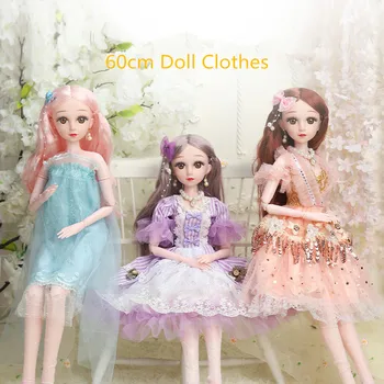 Naujas 60cm BJD Doll 20 Nuimamas Sąnarių 13 Stilių Mielas Princesė Suknelė Mados 1/3 Suknelė Lėlės Drabužius uzpost Žaislas Mergina Dovana