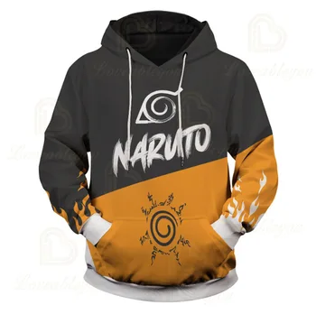 Naujas Atvykimo Harajuku Anime Hoodies Naruto Atake Kakashi 3D Spausdinimo Puloveris Palaidinukė Hip-Hop ilgomis Rankovėmis Japonijos Streetwear