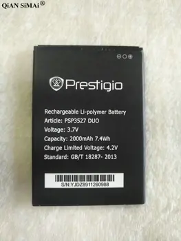 Naujas Aukštos Kokybės PSP3527 2000mAh baterija Prestigio Wize NK3 PSP3527 DUO telefonas + Sekimo Numerį
