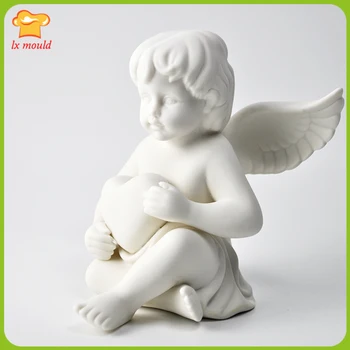 Naujas big love angel silikono formos angelas valdos meilės žvakė pelėsių namų dekoravimo priemonė
