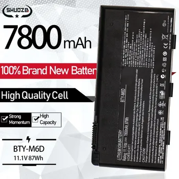 Naujas BTY-M6D Nešiojamas Baterija MSI GX60 GT60 GT780DX GX660 GT70 GX680 GX780 GT780R GT660R GT663R GT783R 9Cells 7800mAh 87Wh
