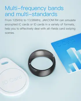 Naujas Jakcom R4 vandeniui didelės spartos NFC ID IC Kortelės Įvestis Protingas Žiedo Electronics 