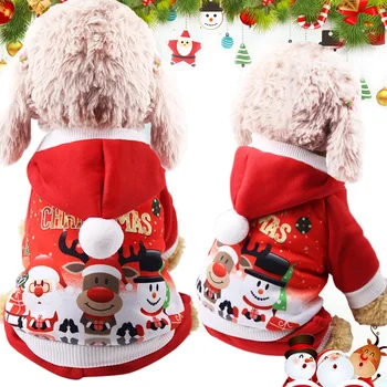 Naujas Kalėdų Šunų Drabužius Mažų Šunų Pet Kalėdų Kostiumai Winte Kailio Drabužiai Mielas Šuniukas Apranga Šunų Plius Dydžių Para Perro 35