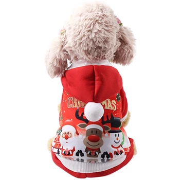 Naujas Kalėdų Šunų Drabužius Mažų Šunų Pet Kalėdų Kostiumai Winte Kailio Drabužiai Mielas Šuniukas Apranga Šunų Plius Dydžių Para Perro 35