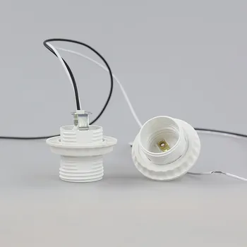 Naujas Keramikos, plastiko E27 šviesos lizdas bazės tipas soquete lemputės laikiklį lizdas lampholder Lighitng Priedai