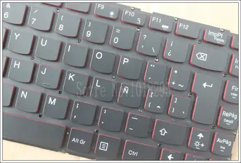 NAUJAS LA nešiojamojo kompiuterio Klaviatūra Lenovo Y40 serijos Y40-70 Y40-70AM Y40-70AT Y40-80 Juoda lotyniškąją