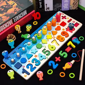 Naujas Medinis Švietimo Numeris Matematikos Apskaičiuoti Žaidimas Žaislas Matematikos Dėlionė Žaislai Vaikas Ankstyvo Mokymosi Skaičiuoti Medžiaga Vaikams, Vaikai