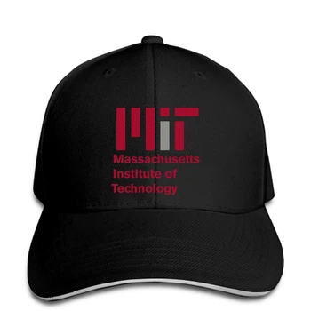 Naujas MIT Massachusetts Institute Logotipą, Juodos Arba Baltos spalvos Vyrų Beisbolo Kepurė Hat Snapback Cap Moterų Kepurę su Snapeliu