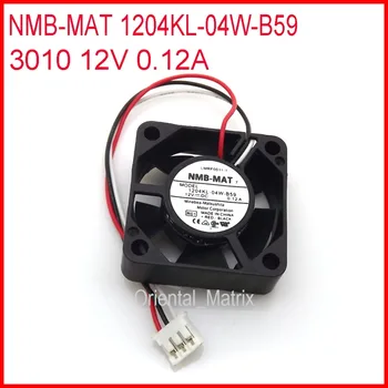 Naujas NMB-MAT 1204KL-04W-B59 3010 12V 0.12 CPU Aušintuvo Aušinimo Keitiklis Ventiliatoriaus