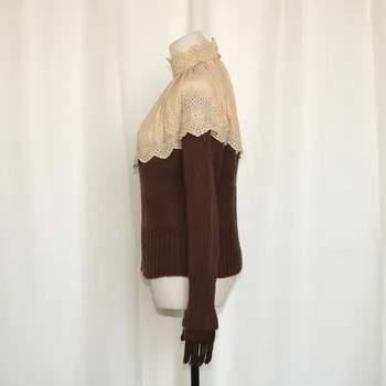 Naujas nėrinių kratinys Moterų Megztinis ilgomis rankovėmis megzti Megztinis zora vicky plonas elegantiškas Megztiniai Vyriški žiemos drabužiai korėjos Megztinis