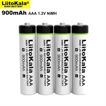 Naujas Originalus LiitoKala 1.2 v AAA 900mAh, NI-MH Baterija 1.2 V Įkraunamas Baterijas, Žibintuvėlis, Žaislai,Nuotolinio valdymo pultas