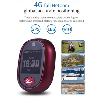 Naujas Realus 4G LTE Asmens GPS Seklys atsparus Vandeniui IP67 Smart Stebėjimo Pakabukas Sveikatos Valdymas dvipusio Ryšio HD Kamera, Nemokama programa