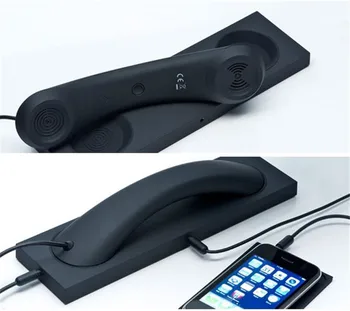 Naujas Retro Mados Telefono ragelio ausinės 3,5 mm PC Comtuper mikrofonas prevencijos spinduliuotės iphone samsung