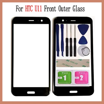 Naujas Touch Stiklo HTC U11 Skydelio, Priekinės Stiklo Jutiklinis Ekranas, Pultas atsarginės Dalys, NR. LCD skaitmeninis keitiklis