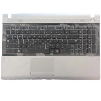 NAUJAS US klaviatūra Samsung RV509 RV511 NP-RV511 RV513 RV515 RV518 RV520 NP-RV520 MUMS Nešiojamojo kompiuterio Klaviatūra sidabro spalvos rėmas