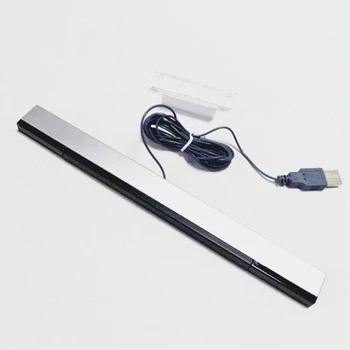 Naujas USB Infraraudonųjų spindulių TV Ray Laidinio Nuotolinio valdymo Jutiklis Baras Imtuvas Induktyvumo Nintendo Wii Konsolės