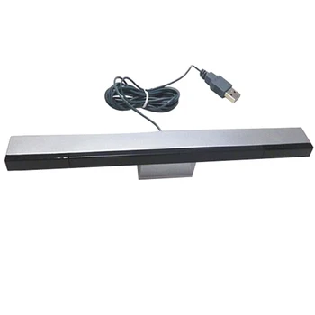 Naujas USB Infraraudonųjų spindulių TV Ray Laidinio Nuotolinio valdymo Jutiklis Baras Imtuvas Induktyvumo Nintendo Wii Konsolės
