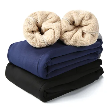 Naujas Vyrų Žiemos Kelnės Classic Super Šiltas Sweatpants Storas Kelnes Kašmyro Kelnės Fleece Šilti Vyrų Lauke Pants Plus Size 7XL