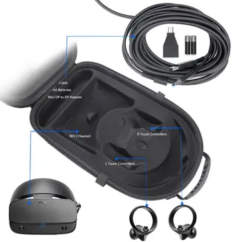 Naujausias 1pcs Nešiojamas Kietasis EVA Krepšiai Apsaugoti Padengti talpinimo lagaminas Maišelį Oculus Rift S PC-Powered VR Žaidimų Ausinės