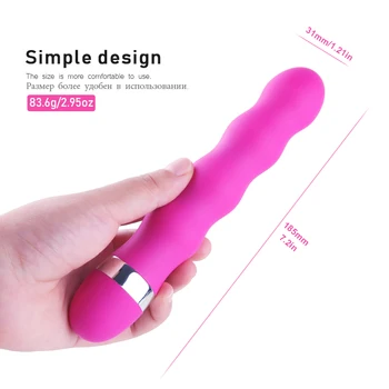 Naujausias Silikono G Spot Vibratorius Klitorio Stimuliatorius Dildo Lazdelė Masažas Analinis Granulės Vibratoriai Sekso Žaislai Moterims, Suaugusiųjų Sekso Produktas