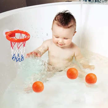 Nauji Karšto Bamblys Vonios Žaislai Vaikams, Krepšinio Lankai Vonia Vandens Žaisti Baby Girl Berniukas SMR88