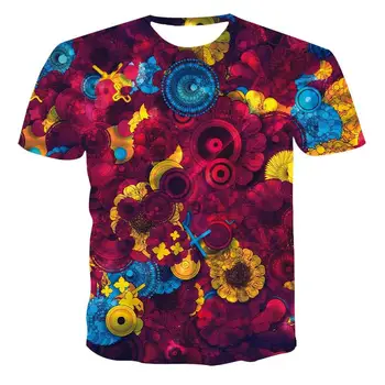 Nauji marškinėliai vyriški aukštos kokybės vyriški T-shirt trumparankoviai naujų spalvų modelio 3D spausdinimo mados gražus vyriški T-shirt