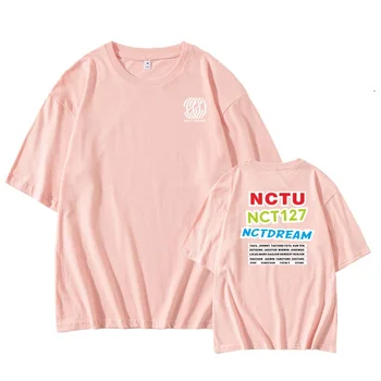 Nct u nct 127 koncertas pat visų valstybių pavadinimai spausdinti, o neck t shirt vasarą kpop sumažėjo peties rankovėmis t-shirt