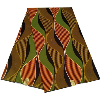 Ne medvilnė / poliesterio audinio afrikos vaškas audinio Moterų Suknelė afrikos vaškas spausdinimo audinio 6yards afrikos audinys
