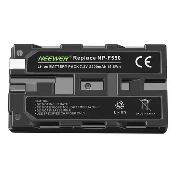 Neewer Pritemdomi 176 LED Vaizdo Šviesos 5600K Kamera, Šviesos Skydas su 2200mAh Baterija ir USB Kroviklis skirtas Canon