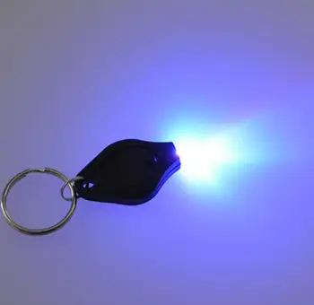 Nemokamas pristatymas 400 vnt./daug Spalvinga Micro Šviesos diodų (LED) Keychain UV Žibintuvėlis Dovana Šviesos pigūs Pinigai Detektorius