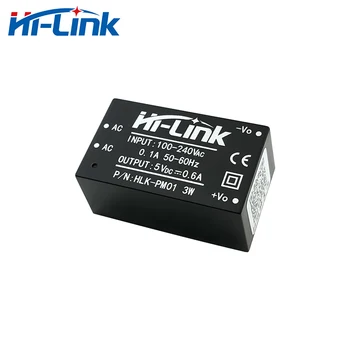 Nemokamas pristatymas 5vnt/daug naujų Hi-Link ac dc 5v 3w mini maitinimo modulis 220v izoliuotas perjungti režimą, pažangios modulis HLK-PM01