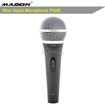 Nemokamas pristatymas , PG58 vokalo cardioid dinaminis mikrofonas , PG58 laidinio vokalinis mikrofonas