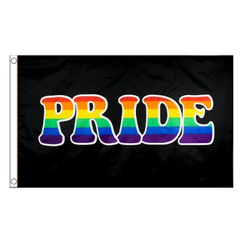 Nemokamas pristatymas xvggdg 90+150cm LGBT transseksualų išdidumo Vėliava vaivorykštės spalvų Gėjų Vėliava