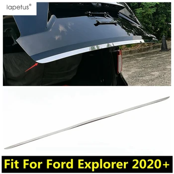 Nerūdijančio Plieno Reikmenys Ford Explorer 2020 2021 Galinė Bagažinė Bagažinės Dangčio Apačioje Juostelės Padengti Apdaila Išorės Remonto Rinkinys